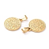 304 Stainless Steel Pendants STAS-J036-017B-G-3