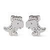 Non-Tarnish 304 Stainless Steel Stud Earrings EJEW-B022-06P-1