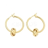 Brass Twist Hoop Earrings for Women EJEW-L297-01A-G-4