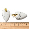 Synthetic Howlite Pendants G-E570-01G-13-3