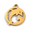 201 Stainless Steel Charms STAS-U016-06G-01-1