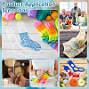 Acrylic Socks Template OACR-WH0111-104A-01-5