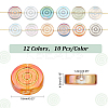 120Pcs 12 Colors Electroplate Transparent Glass Beads Strands EGLA-PH0001-39-2