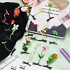 64pcs 16 style Bean Sprout Plastic Alligator Hair Clips PHAR-CP0001-11-4