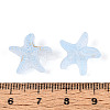 Frosted Glass Beads FGLA-T005-01B-3