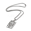 Non-Tarnish 201 Stainless Steel Pendant Necklaces NJEW-K253-24P-2