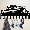 Iron Wall Mounted Hooks Hangers HJEW-WH0018-157-2