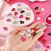 30Pcs 6 Colors Alloy Enamel Pendants ENAM-TA0009-04-6