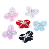 6Pcs 6 Colors Opaque Acrlyic Sparkling Rhinestones Beads SACR-TA0001-51-3
