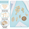 24Pcs 6 Style Brass Pendants KK-BC0008-11-3