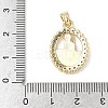 Brass Micro Pave Cubic Zirconia Pendants ZIRC-I356-02G-01-3