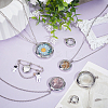 7Pcs 7 Styles Stainless Steel Locket Pendants FIND-NB0005-95-4