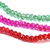 Transparent Painted Glass Beads Strands LS-DGLA-A034-T1mm-A24-4