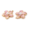 304 Stainless Steel Enamel Pendants STAS-K256-11G-03-2