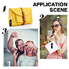 2Pcs PU Leather Lipstick Storage Bags Keychain AJEW-WR0001-23-4