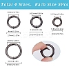 20Pcs 4 Styles Alloy Spring Gate Rings FIND-SP0001-50C-2