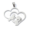 Non-Tarnish 304 Stainless Steel Pendants STAS-C097-12P-1