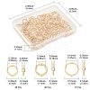 60Pcs 3 Styles Rack Plating Alloy Bead Frames FIND-FS0003-45-4