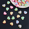 60Pcs 5 Colors Opaque Acrylic Beads OACR-FH0001-058-4