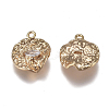 Brass Charms LS-ZIRC-I030-09G-2