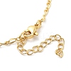 Flat Round with Virgin Mary Brass Micro Pave Cubic Zirconia Pendant Necklaces NJEW-S385-03A-G-4