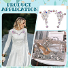 2Pcs 2 Styles Flower Alloy Rhinestone Ornament Accessories DIY-FG0008-05A-5