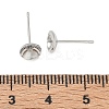 Brass Stud Earring Findings KK-A300-29B-P-3