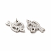Tarnish Resistant 304 Stainless Steel Pendant Rhinestone Settings STAS-E185-15P-2