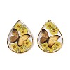 Transparent Epoxy Resin Pendants RESI-T059-20-2