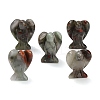 Natural African Bloodstone Gemstone Carved Angle Figurines GG-CBA8396-A05-1