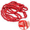 Wood Round Beads Pendant Decorations for Christmas Decorations HJEW-WH20003-49A-5