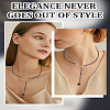 4Pcs Alloy Bowknot Pendant Necklaces for Women NJEW-LP0001-28B-4