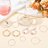 160Pcs 8 Style Brass Wine Glass Charm Rings KK-SP0001-34-4