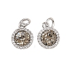 Brass Micro Pave Cubic Zirconia Pendants KK-H538-03P-1