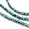 Transparent Electroplate Glass Beads Strands X-EGLA-A039-T3mm-UA06-3