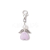 Angel Acrylic & ABS Plastic Imitation Pearl Pendant Decorations HJEW-JM03298-02-4
