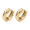 304 Stainless Steel Rhinestone Hoop Earrings EJEW-K268-72G-4