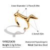 304 Stainless Steel Cuff Open Rings for Women MD6503-2-1