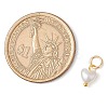 ABS Imitation Pearl Charms PALLOY-JF03222-02-4