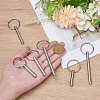 6Pcs 3 Styles 316 Surgical Stainless Steel Ball Pin STAS-AR0002-67-8