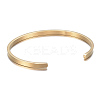 304 Stainless Steel Cuff Bangles BJEW-K173-02-5