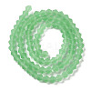Imitate Austrian Crystal Frosted Glass Beads Strands EGLA-A039-T4mm-MD24-2