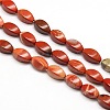 Natural Twist Brecciated Jasper Beads Strands G-L243B-14-1