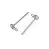 Anti-Tarnish 304 Stainless Steel Stud Earring Findings STAS-S151-01P-D-2