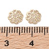 Rack Plating Brass Bead Caps KK-F090-21LG-01-3