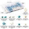 192Pcs 6 Styles Synthetic Turquoise Beads TURQ-FS0001-07-4