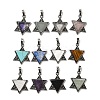 Natural & Synthetic Mixed Gemstone Pendants G-G147-08AS-1