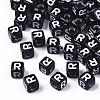Opaque Acrylic Beads X-SACR-N002-01R-1