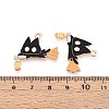 Halloween Theme Alloy Enamel Pendants ENAM-T022-54G-04-3