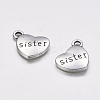 Tibetan Style Alloy Family Charms X-TIBEP-5429-AS-FF-2
